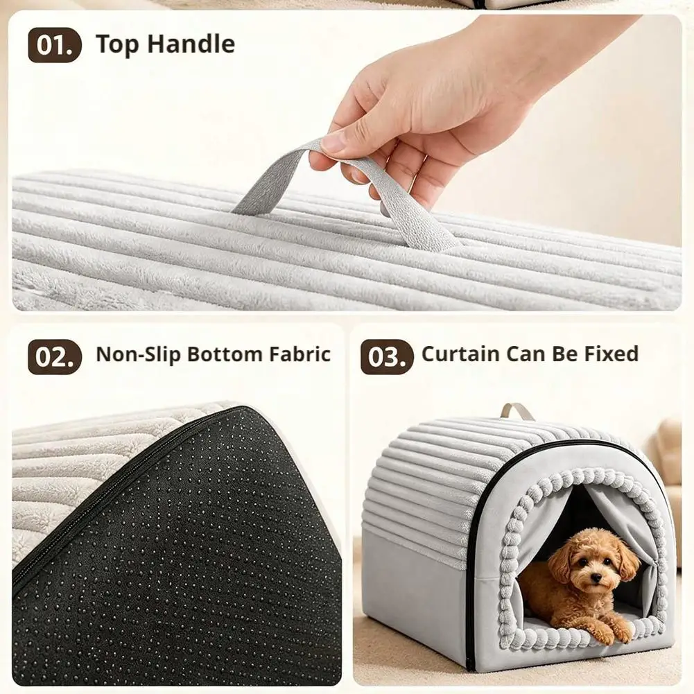 Thumbnail 3 - #9 Enclosed Cat Cave Beds Deals & Discounts