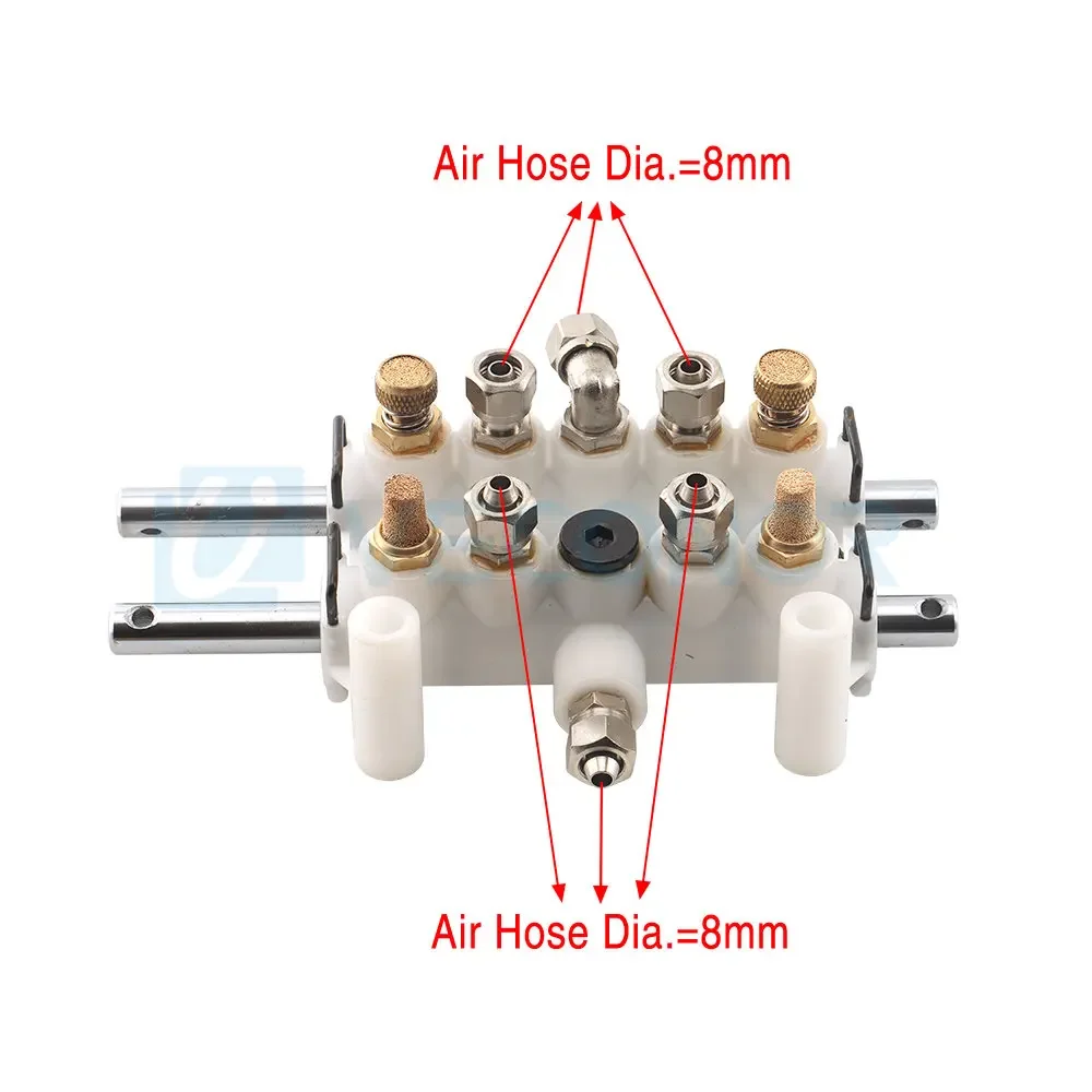 Air Control Valves Foot Pedal Valve for Tire Changer Machine Double Pedal Valve Cylinder Controlling Valve Switch Tire Changing