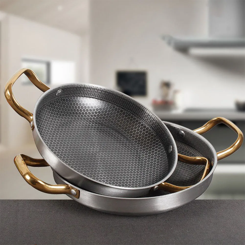 

Frying Pan/pan Stainless Steel Griddle Cooking Pans Nonstick Honeycomb Structure Wok