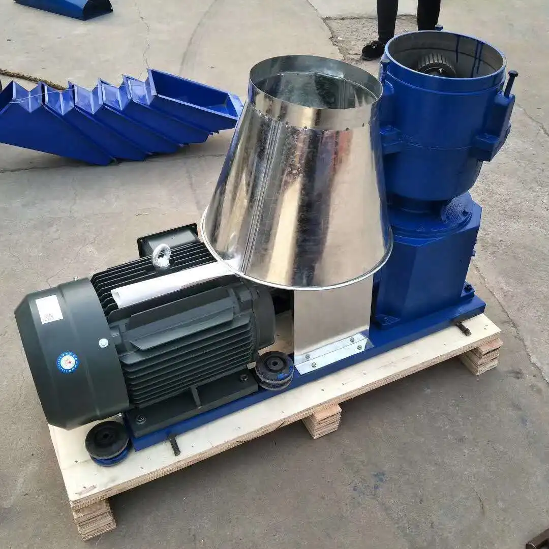 Household Small Feed Pellet Machine 300 Type 400 Type Cattle and Sheep Feed Pellet Machine Flat Mold Breeding Feed Pellet Machin
