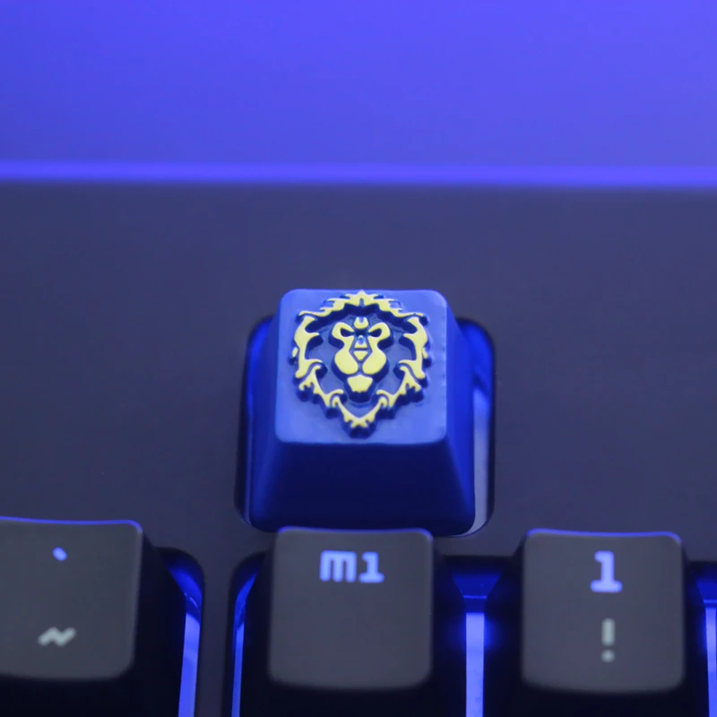 Keystone Artisan Keycap for Mechanical Keyboard WOW World of Warcraft  Game Theme Zinc Aluminum Alloy Personalized Game PC