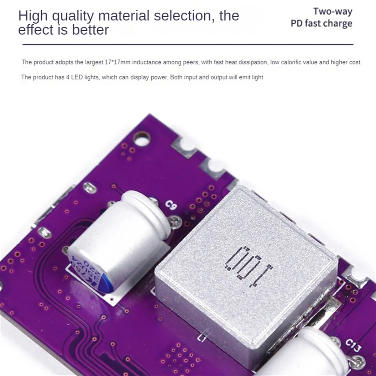 IP2368 Bidirectional 100W Fast Charging Module Buck-Boost Type-C 4S Lithium Battery High-Power Fast Charging Board