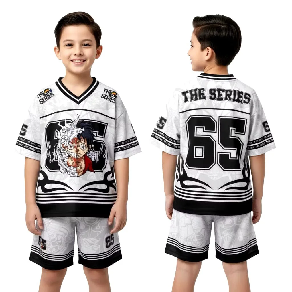 

2526 Новый японский аниме Bandai Dragon Ball цельный комплект футболок с короткими рукавами для мужчин трикотаж спортивный детский комплект