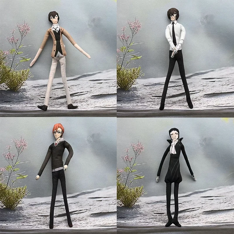 

Anime Bungo Stray Dogs Dazai Osamu Nakajima Atsushi Nakahara Chuuya Cosplay Doll Abstract Joint Mobility Stuffed Dolls