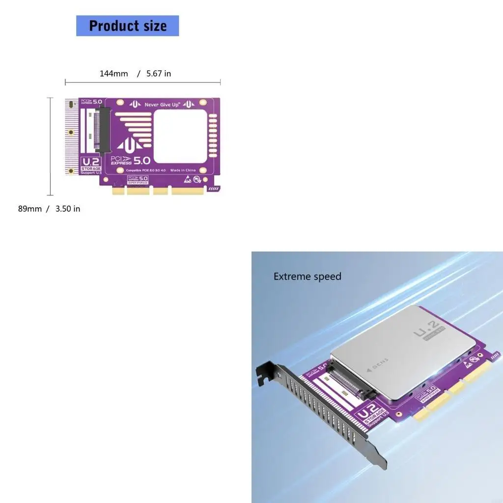 

Адаптер интерфейсов 900F PCIE 5.0 — U3 SFF-8639 для крупномасштабных операций с данными
