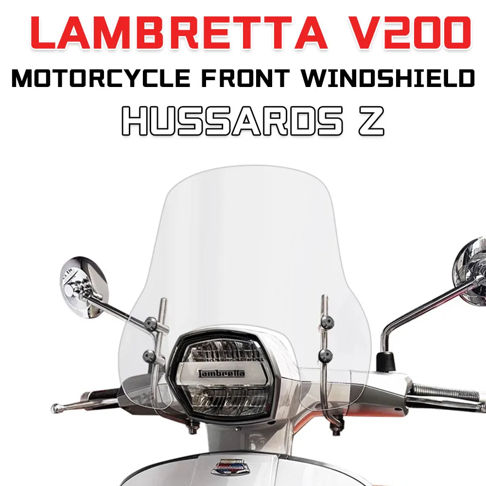

For LAMBRETTA V200 V125 V50 Motorcycle Windscreen Windshield Wind Deflectors Front Wind Glass Airflow Viser Visor Accessories
