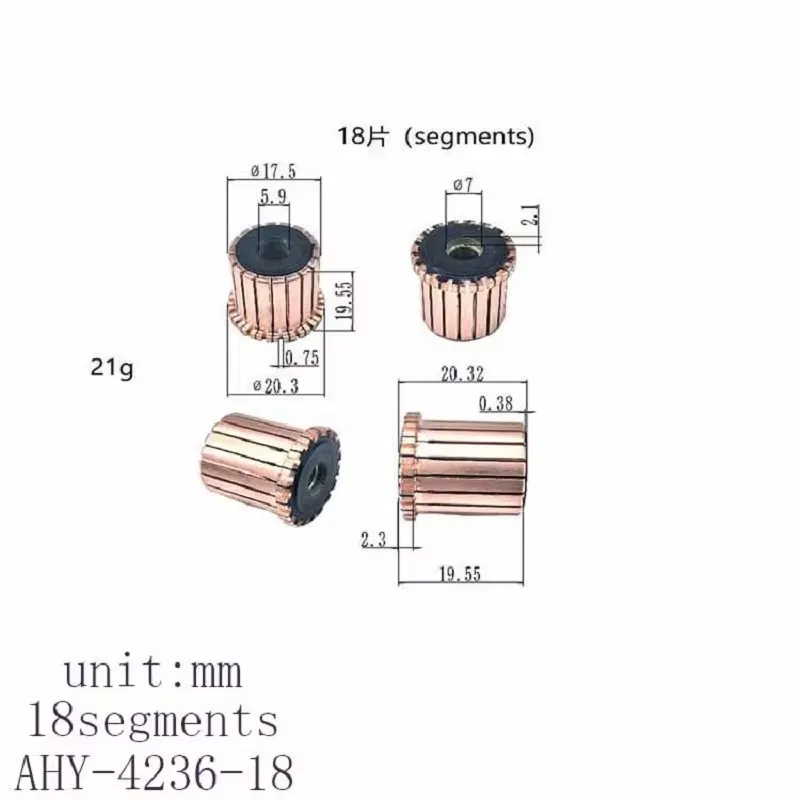 17.5*5.9*19.55*18p Rectifier Reverser Copper Head Ahy-4236-18