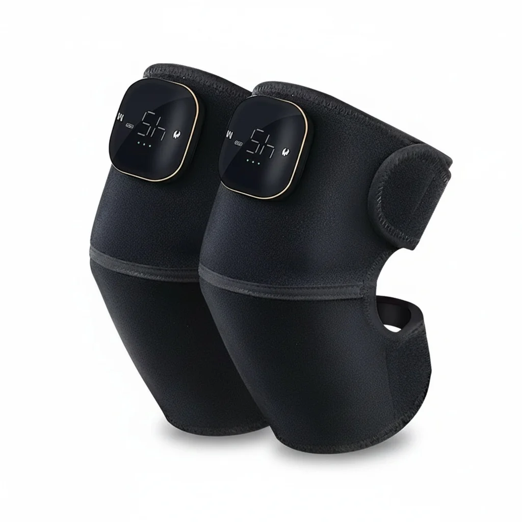 

Electric Knee Massager with Heat, Wireless Heated Knee Wrap for Joint Pain Relief, Shoulder Massager Wrap, Relief Care