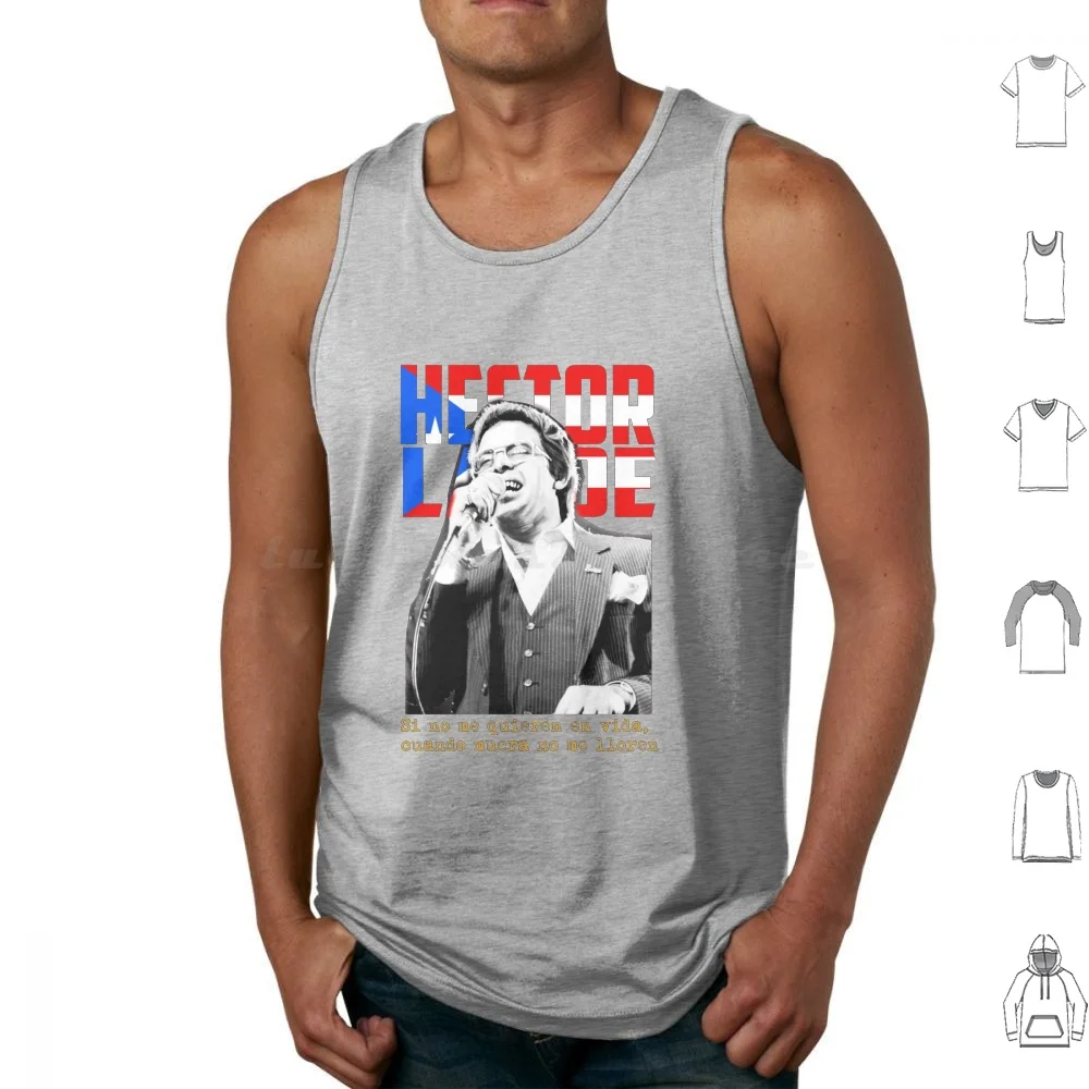 Hector Lavoe Power Latin Salsa Tank Tops Vest Sleeveless Salsa Cuban Puerto Rico Celia Cruz Lavoe Feliciano Latin Music Hector