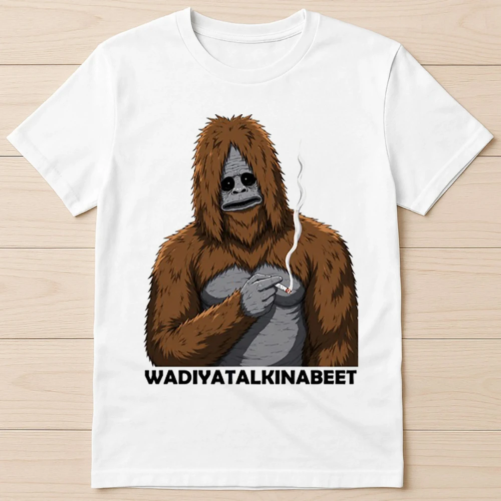 Graphic Tee Oversized - تي شيرت Sassy The Sasquatch Smoke