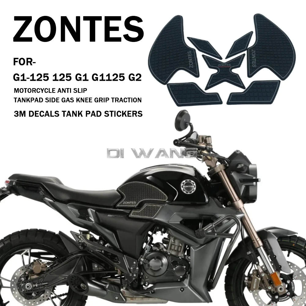 

Motorcycle Anti Slip Tankpad Side Gas Knee Grip Traction 3M Decals Tank Pad Stickers For Zontes G1-125 125 G1 G1125 G2