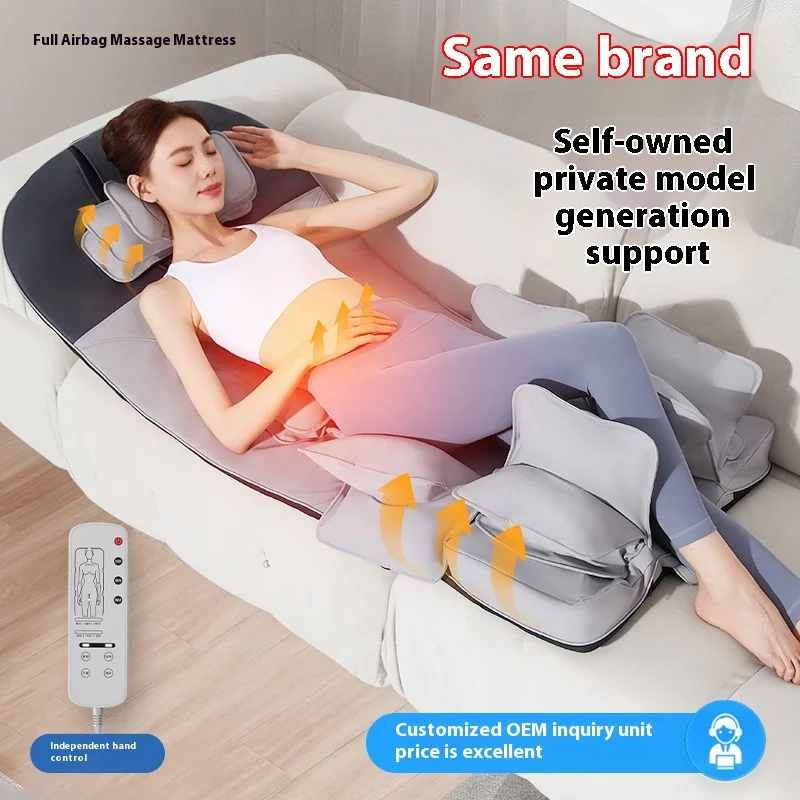 Full Airbag Massage Mattress Household Multifunctional Body Massager Head Neck Waist Back Massage Mat