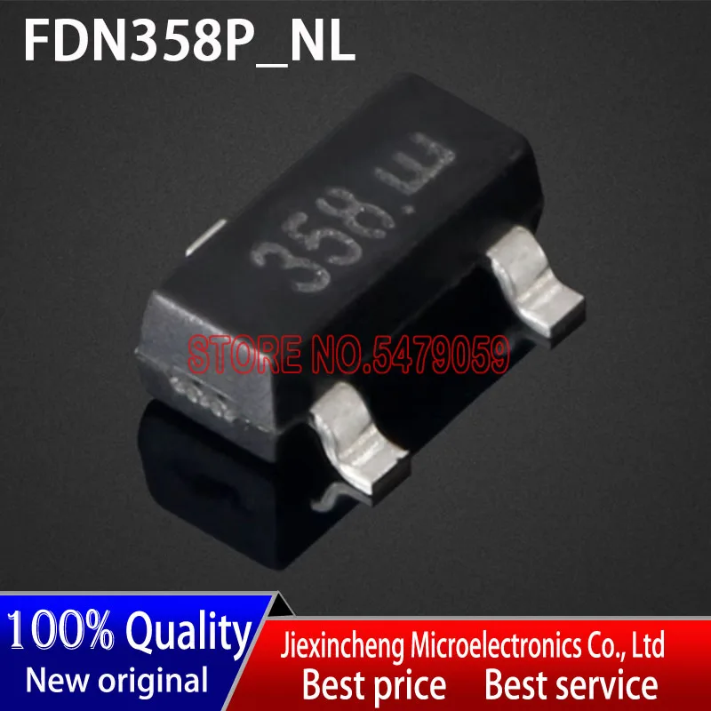50 шт FDN358P_NL маркировка: 358 FDN358P FDN358 SOT-23 новый оригинальный транзистор