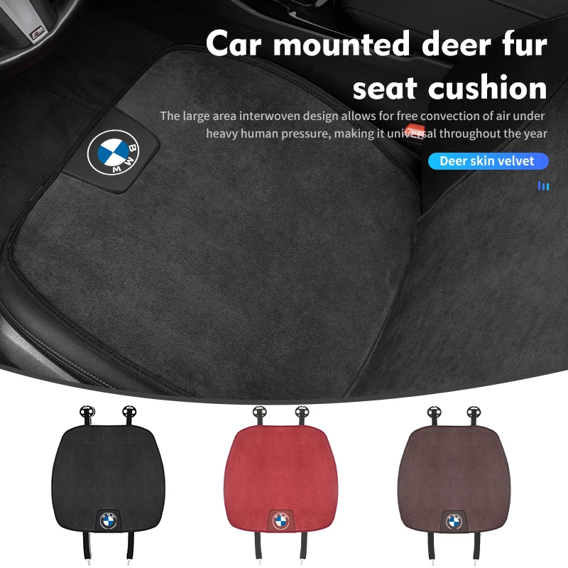 For BMW Deer Fur Car Seat Cover Warm Cushion Chair Mat Protector Pad G30 G20 M3 M5 E91 E92 E93 E36 E70 X3 X4 X5 X1 E39 F30