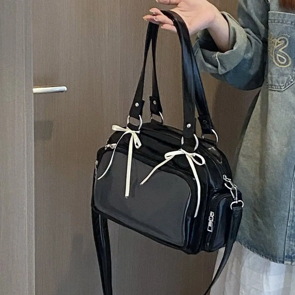 

Creative Large Capacity Ita Bags PU Japanese Uniform Lolita Shoulder Bag Sweet Harajuku Transparent Handbag Shopping