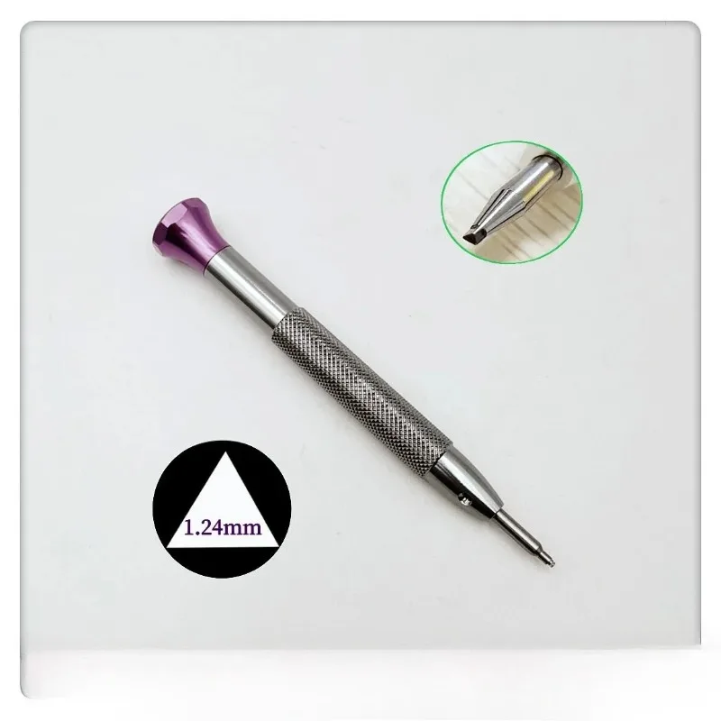 RLx3235 Triangular Screwdriver for Bearing, Steel Triangle Tip with Non-Slip Cap