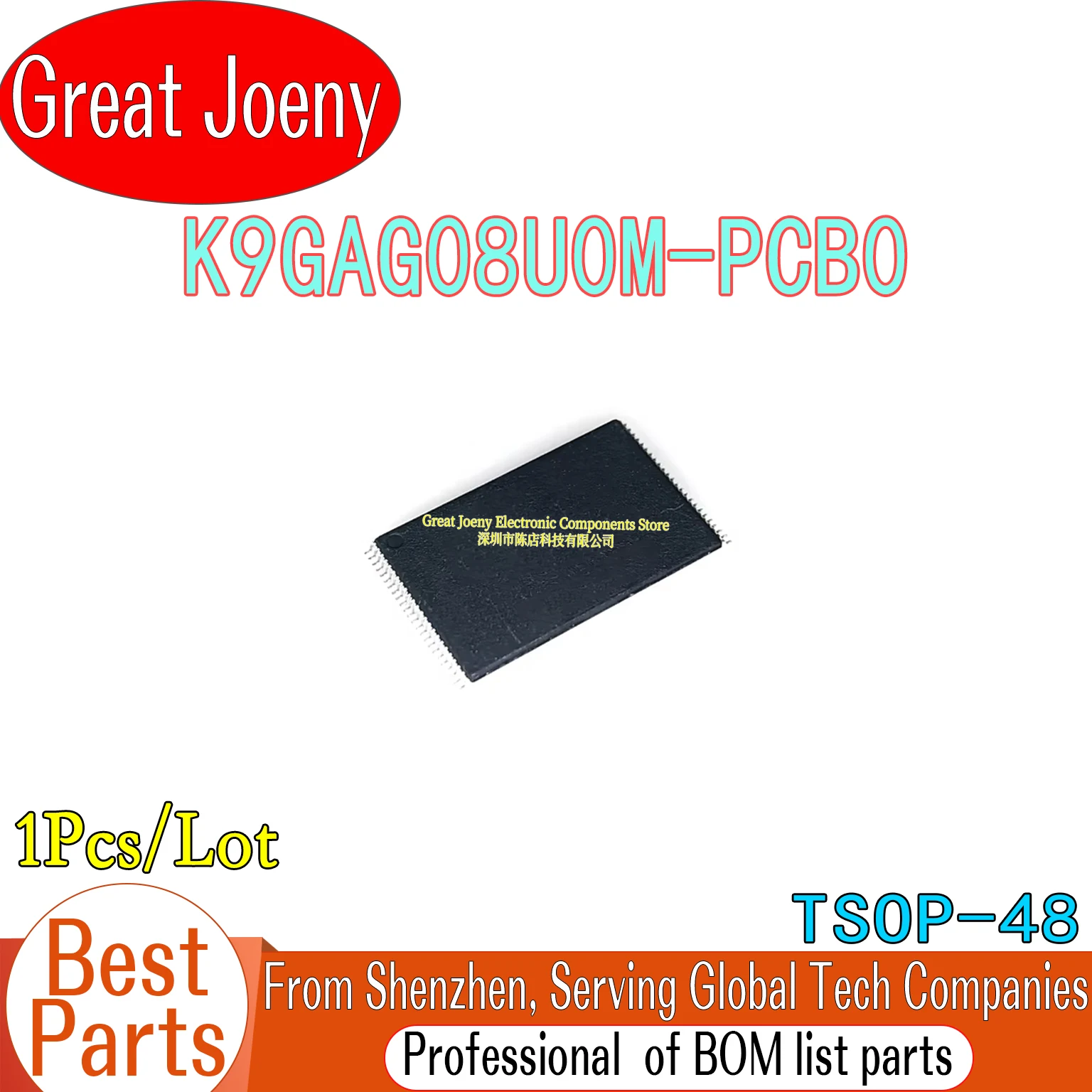 

K9GAG08U0M K9GAG08U0M-PCB0 K9GAG08 IC Chipset TSOP-48