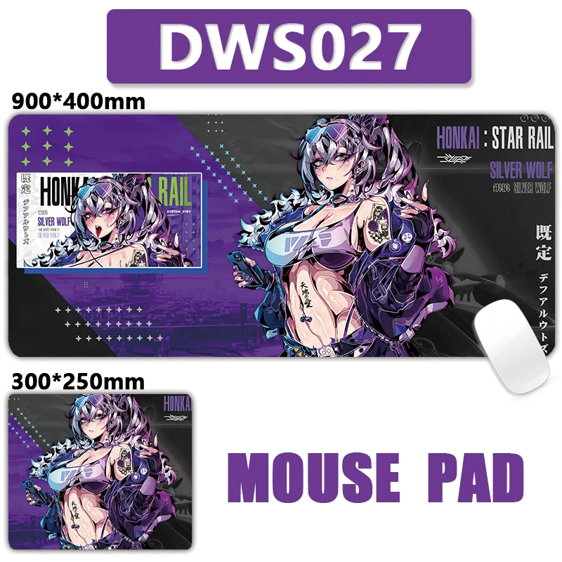 Honkai NieR Anime Hot Girl Hentai Ahegao Zero Two XXL Mouse Pad Large Computer Laptop Non-slip Keyboard Desk Mats Mousepad