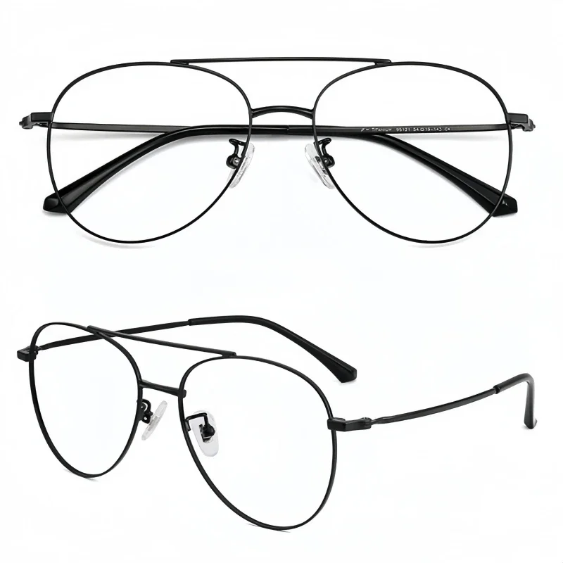 OLLYMURS موضة جديدة خفيفة الطيار الرجال النظارات مرنة سبائك التيتانيوم النظارات الطبية البصرية الإطار النساء 95121