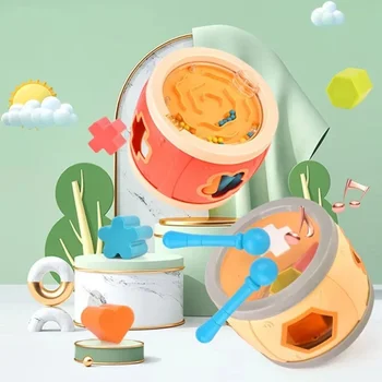 Baby Musical Instruments Musical Toys for Toddlers Baby Drum Set Kids Musical Instruments Educational Puzzle Toy Birthday Gifts
