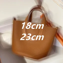 Any New models Pig Nose Bucket Bag Better Genuine Leather Vegetable Basket Soft Women's Handbag 2024 New Simple and Fashionable