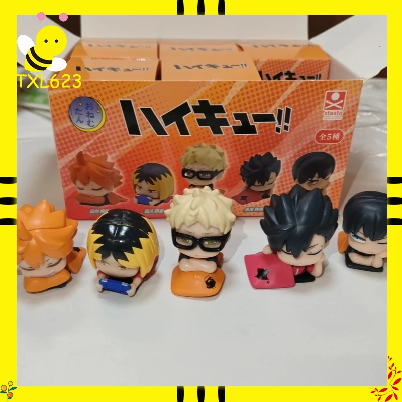 Haikyuu!! Sleep Series Mini Anime Figure Hinata Shoyo Kei Tsukishima Kozume Kenma Tetsurou Kuroo Collectible Model Toys