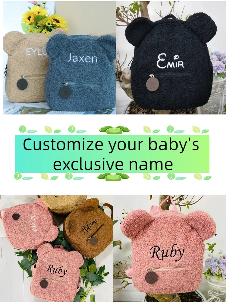 Personalized Bag Name Baby Gift Bag Child Bag Gor Kids Backpack For Boy Child Custom Name Bag Girl Bag With Name Embroidered Bag