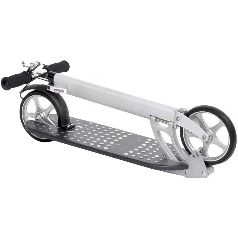 Teen/Adult Kick Scooter - 800+lb Capacity - Long Backing Latch Folding Mechanism - Front & Rear Brake