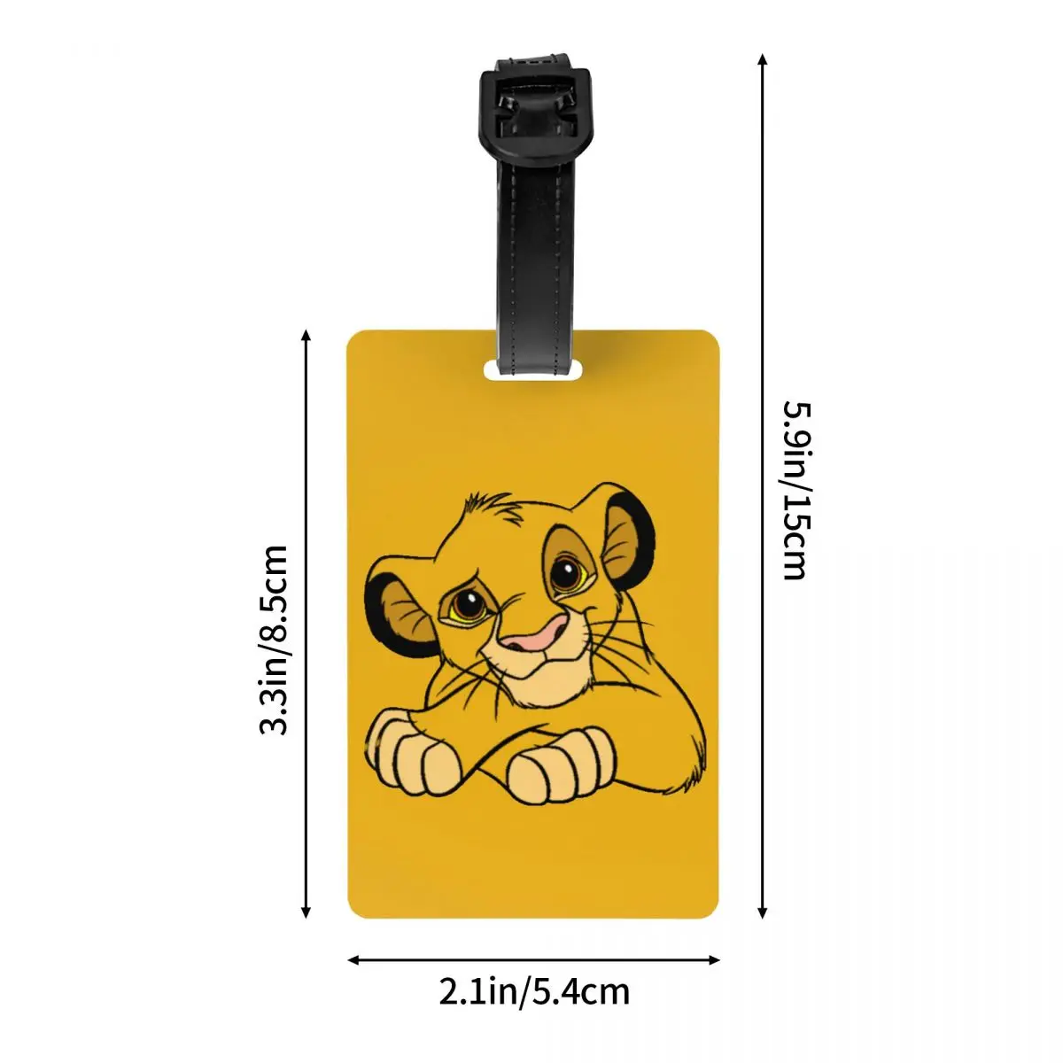 De Leeuw Koning Simba Anime Bagagelabel Met Naamkaart Cartoon Privacy Cover Id Label Voor Reistas Koffer