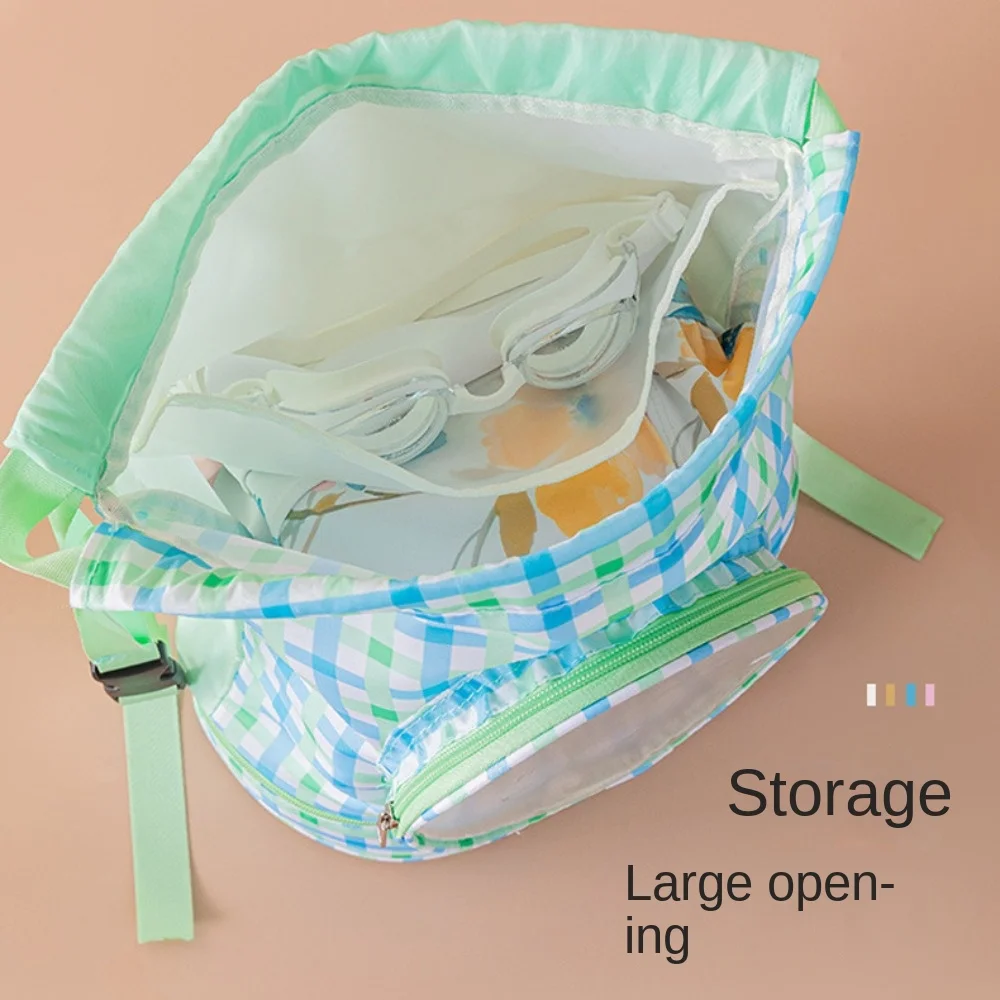 Waterproof Children's Swimming Bag Shoe Compartment Beam Mouth Beach Bag Lightweight Cartoon Swimm Storage Bag Boys Girls