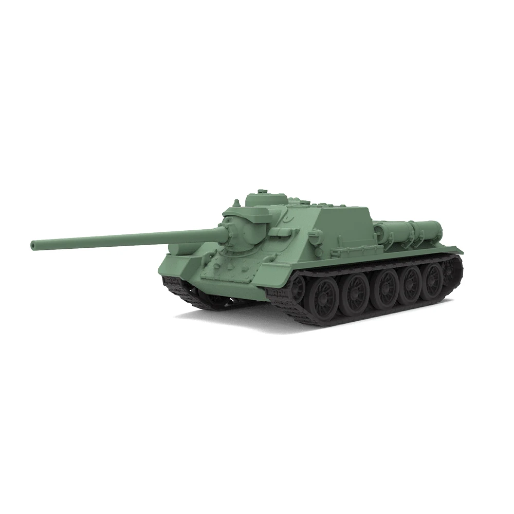 SSMODEL SS144753 1/144 Military Model Kit  Soviet SU-100 Tank Destroyer