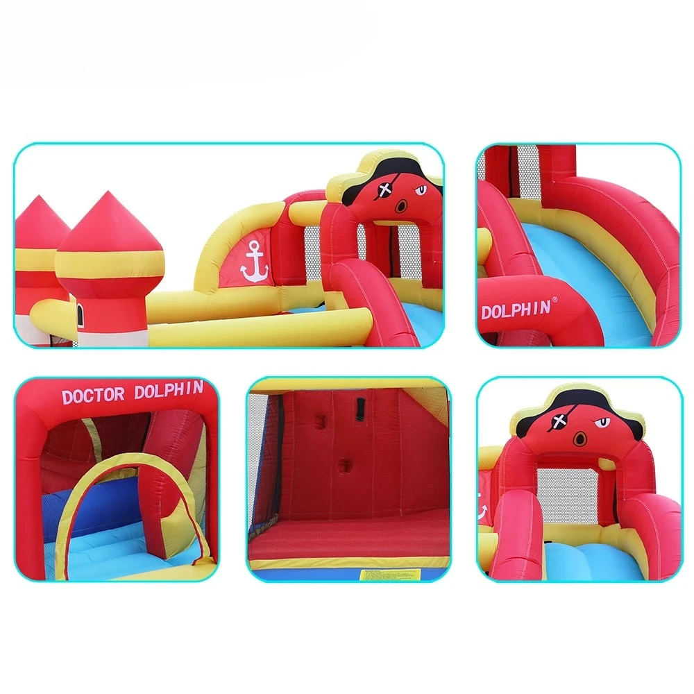 บ้านลมเด็กเล่นในร่ม - บ้านเด้งดึ๋งพร้อมตาข่ายนิรภัยสำหรับงานปาร์ตี้ที่บ้าน