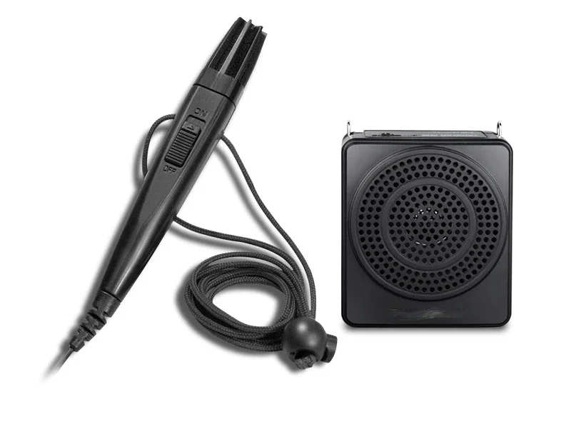 

Handheld microphone, little bee amplifier, teacher's training guide speaker