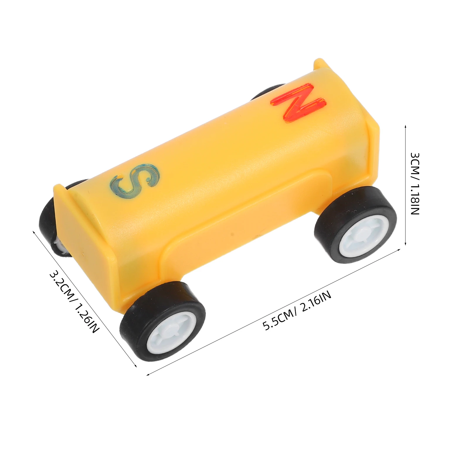 1セット磁気車科学キット子供向け実践的な物理学実験車両遊び時間学習ツール幼児教育STEMギフト