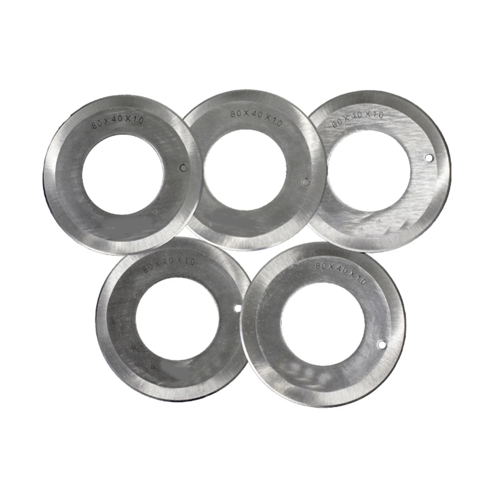 

5 шт. режущий станок, Режущий Станок С Круглым лезвием, круглый нож, двусторонний, 80*40*1,0, режущее лезвие для кожи