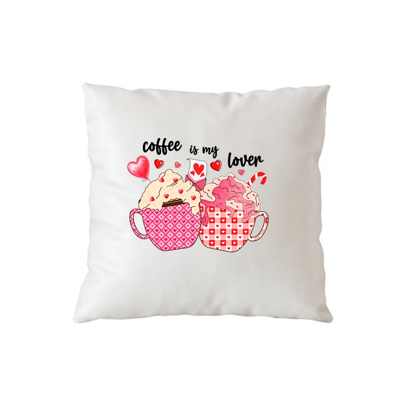 DIY Design Valentine\'s Day Iron On Heat Transfer Love Patch T Shirts Drink Snacks Coffee DTF Transfer Sticker Kisses Clothing