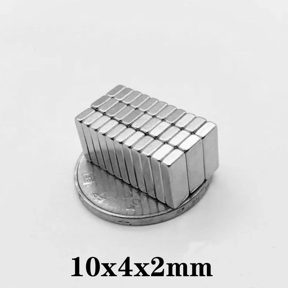 10x4x2mm Small Block Magnets 10*4*2 Powerful Magnet 10*4*2mm For Home Refrigerators, Offices DIY 10x4x2 mm