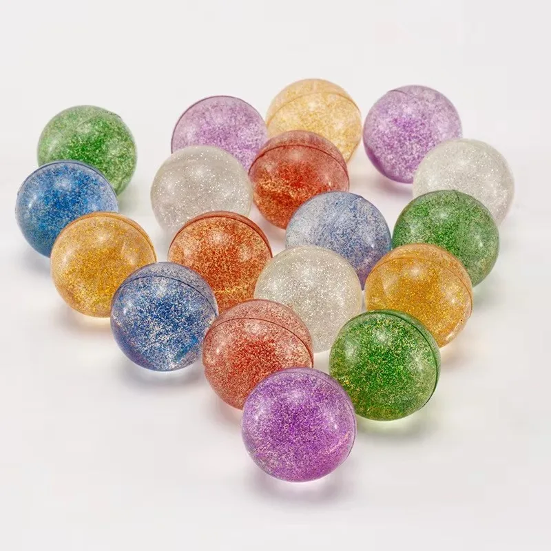 12 Uds. Pelota hinchable de 30MM con purpurina, juguetes para niños y niñas, Balle Rebondissante, pelotas de Kinder Spielzeug para niños, juguetes