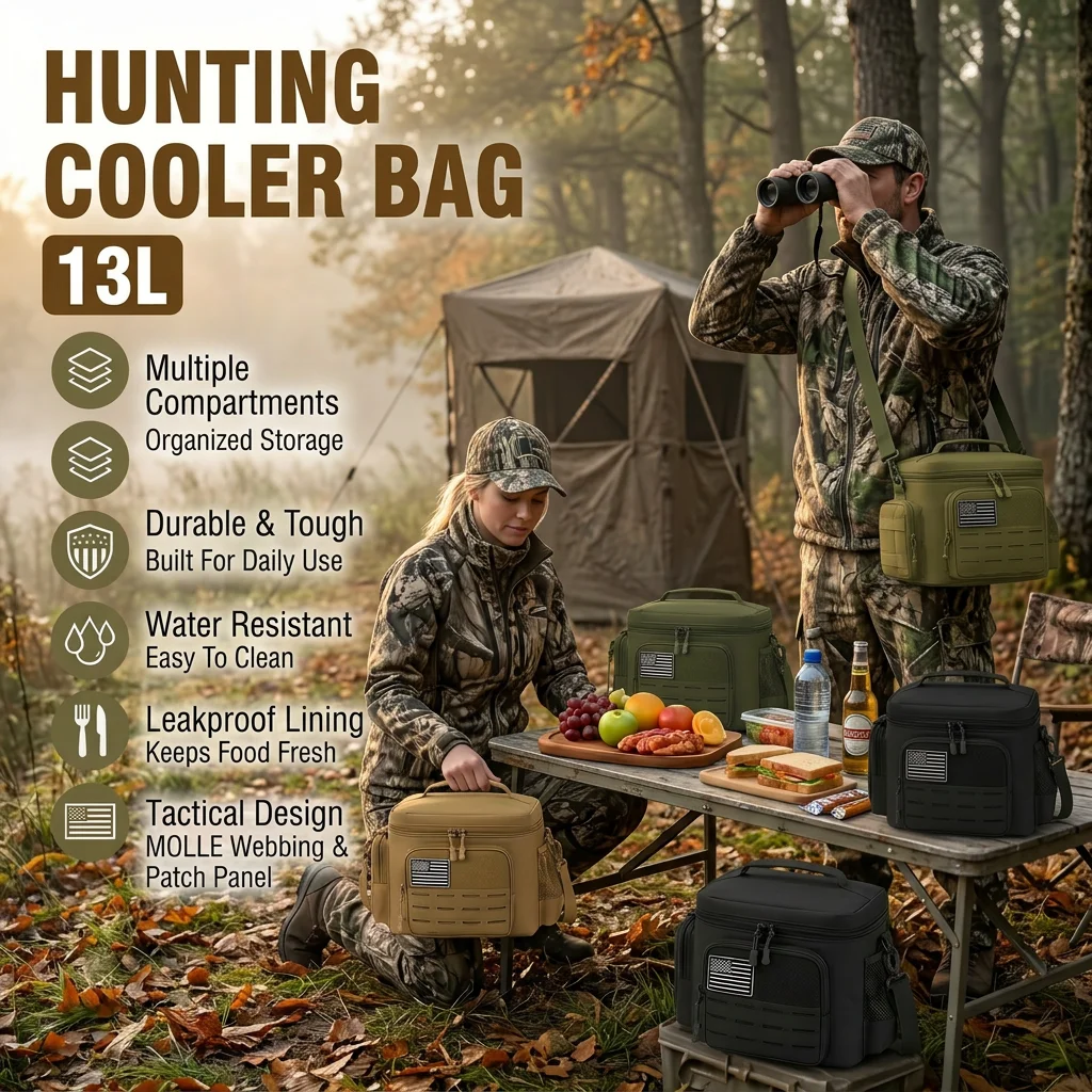 Outdoor Hunting Gear Storage - Bolsa térmica táctica de 13L para