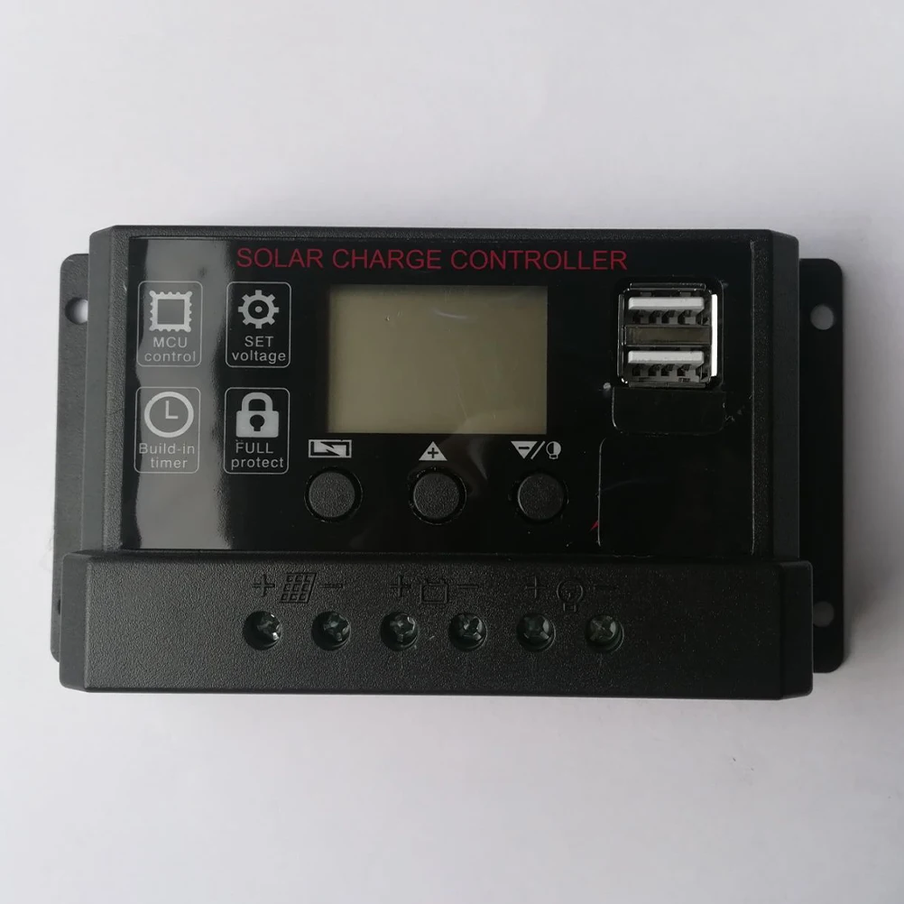 

Charge 30A Automatic Universal Dual Lcd Display Over-Current Protection Short Circuit Reverse Controller
