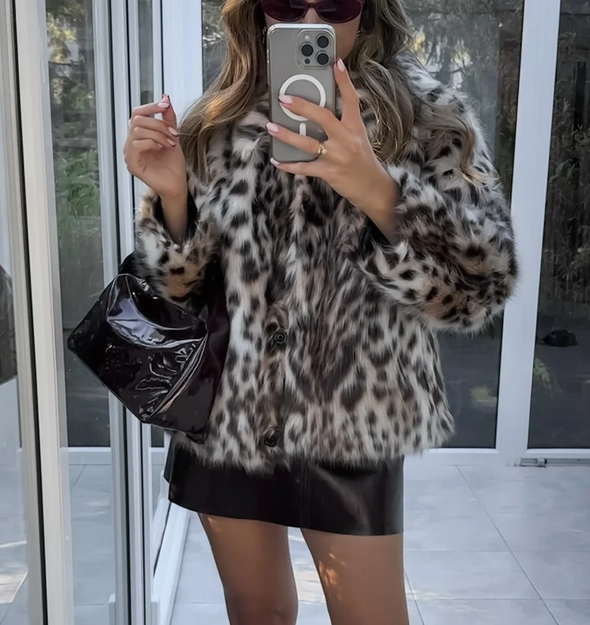 

Женская одежда в европейском и американском стиле, внешняя торговля, новая мода, универсальный эффект искусственного меха с длинными рукавами