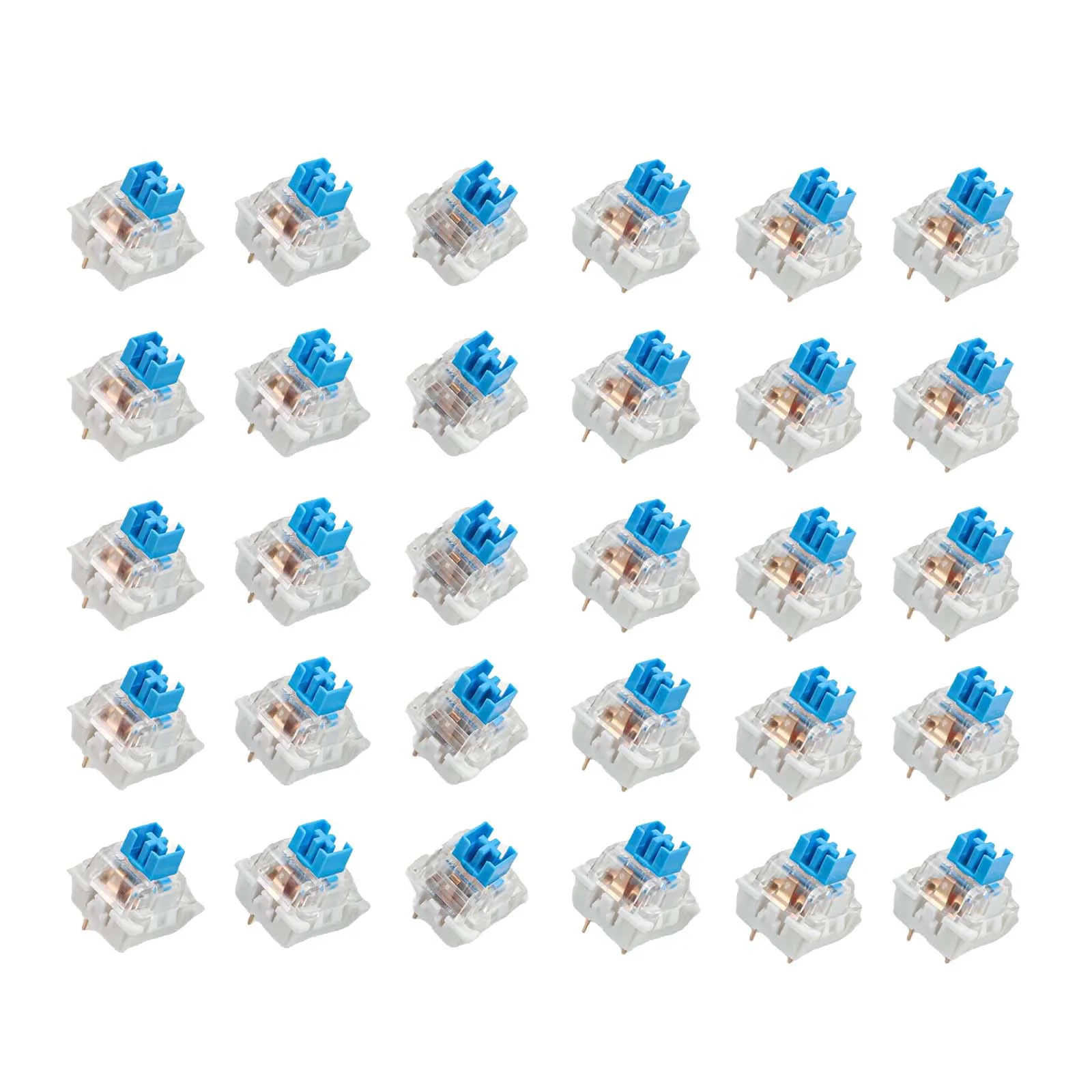 36PCS 3pin Tactile Keyboard Switches Compatible with Mechanical Keyboards for Responsive Keystrokes and Long lasting Use