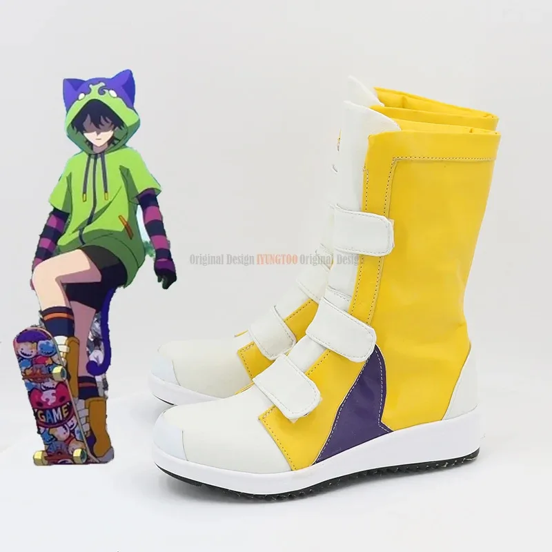 

qq98SK8 The Infinity SK Eight Chinen Miya REKI Обувь с персонажами аниме Обувь для косплея Сапоги Костюм для вечеринки Опора