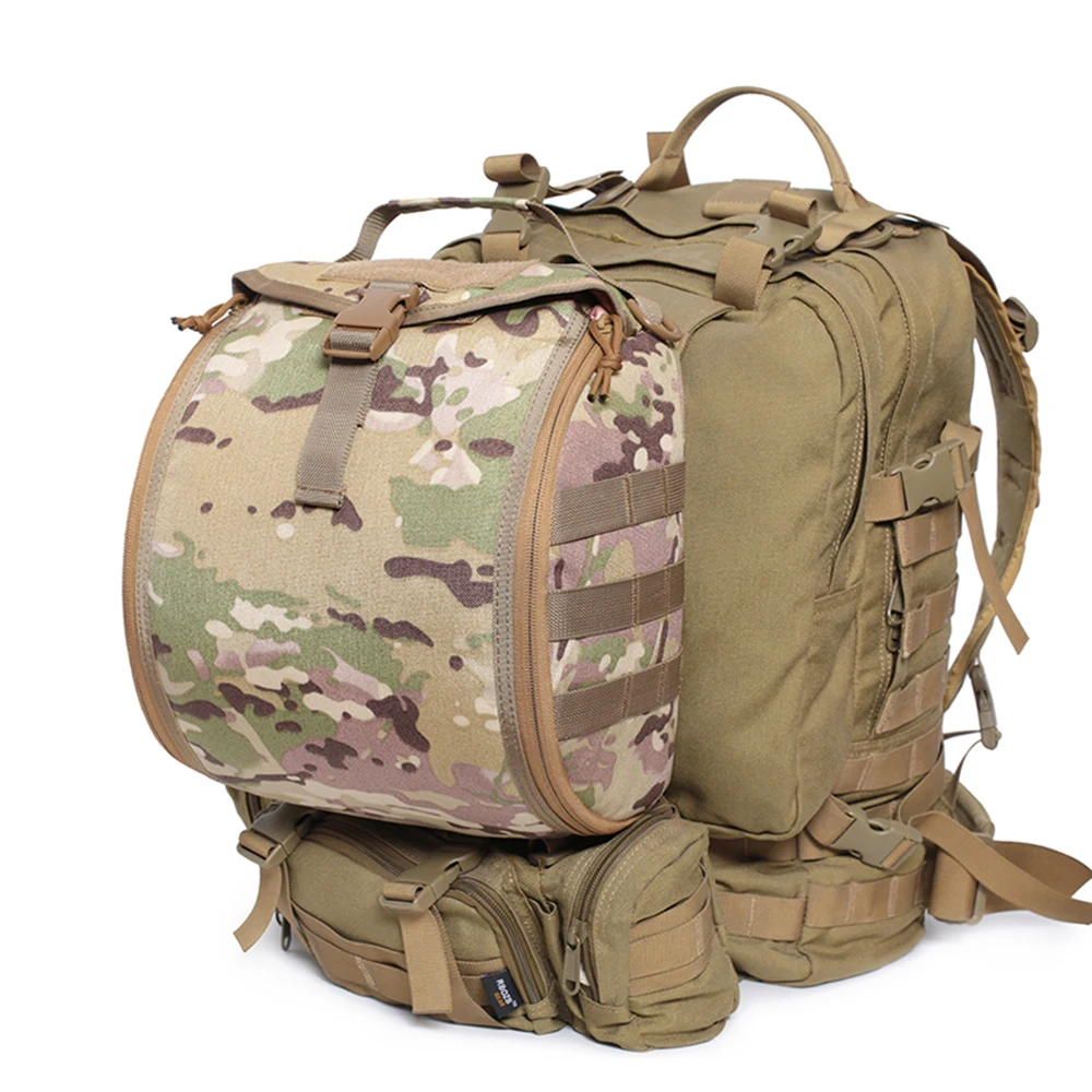 Outdoor Tactical Helmet Bag Men's Motorcycle Helmet Storage Bag Medical First Aid Bag Camouflage Storage Ballistic Helmet Bag