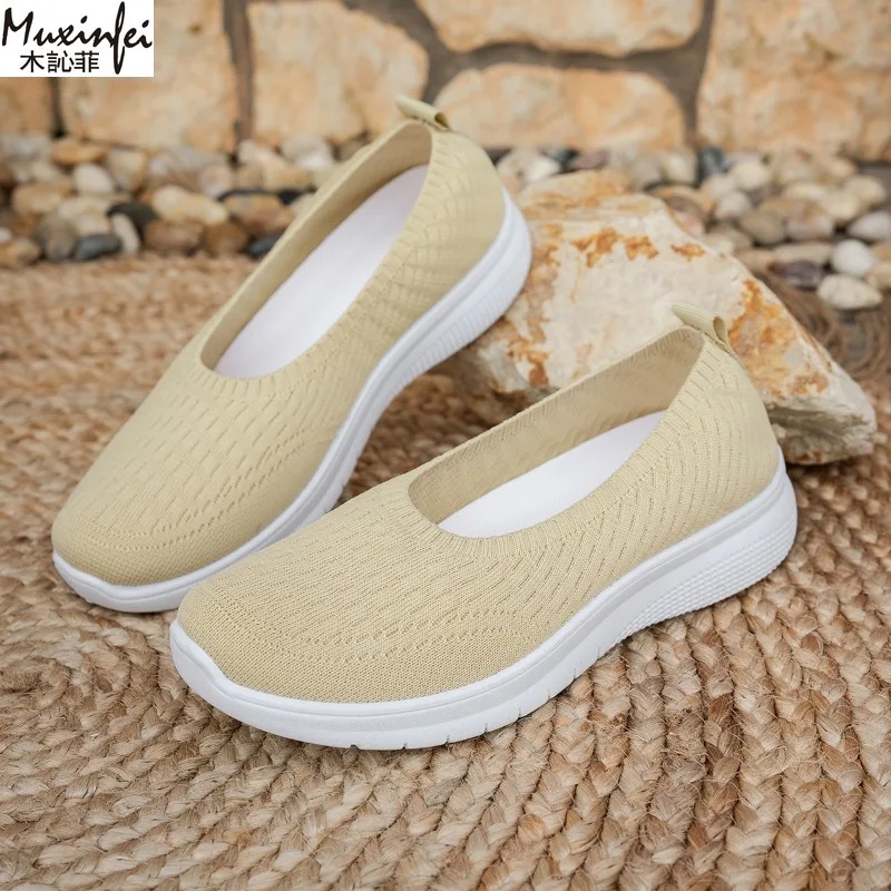 

Women's 2025 Summer New Shallow Mouth Flat Bottom Women's Casual Single Shoes Large Size Ultra Light Women's Shoes Sale