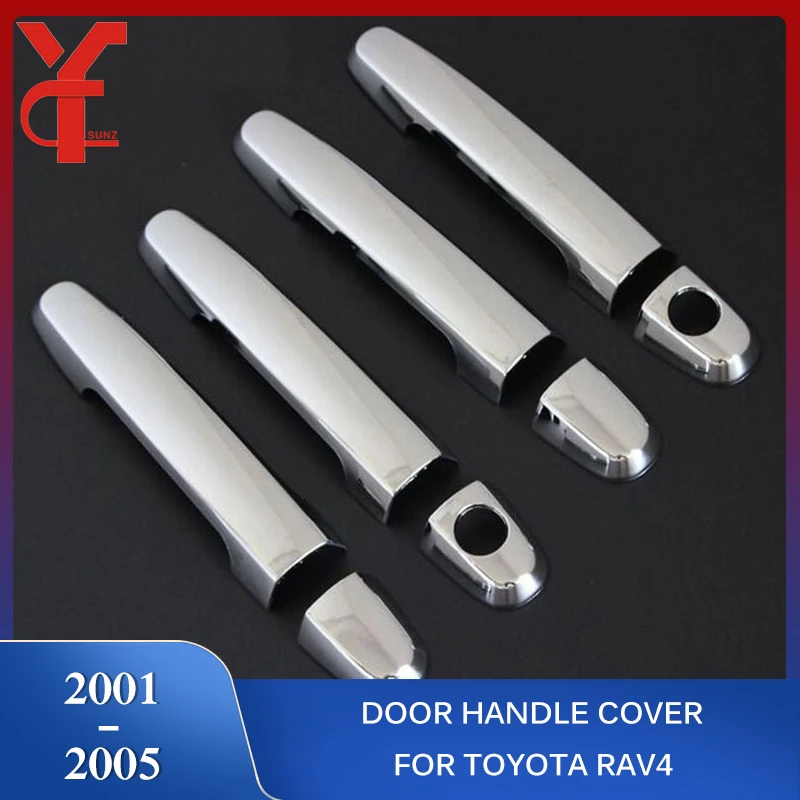 

2001 Accessories Chrome Door Handle Cover Protection For TOYOTA RAV 4 2001 2002 2003 2004 2005 New Car Styling Ycsunz