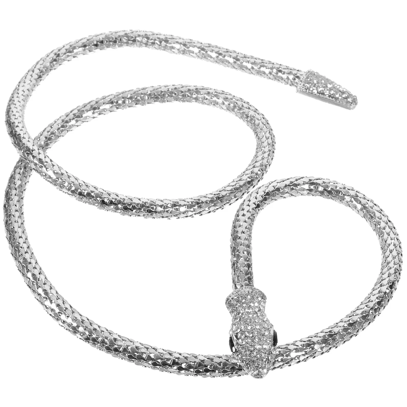 

Snake Chain Necklace Bendable Flexible Metal Snake Choker Adjustable Stylish Neck Collar for Women Unique Design