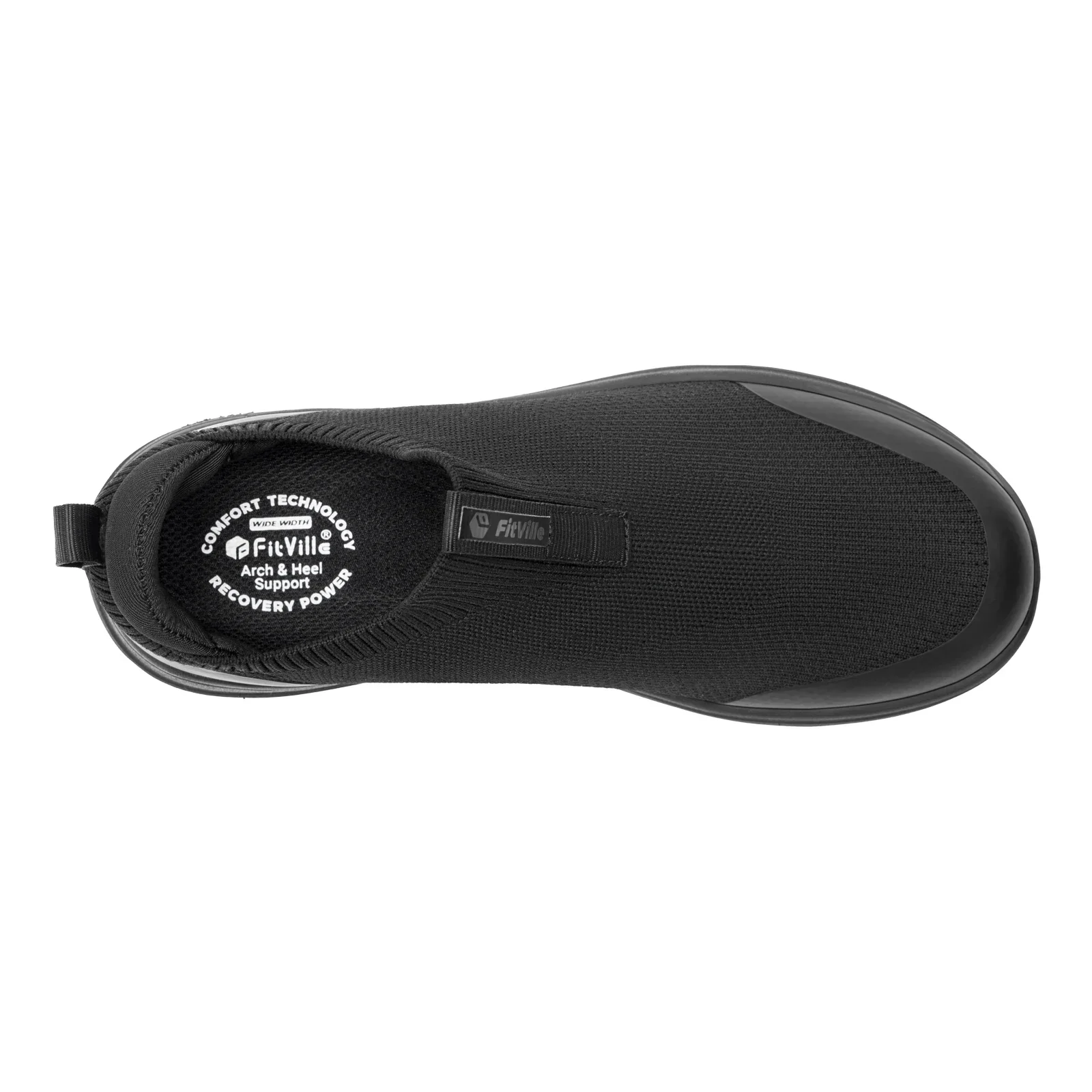 FitVille Damen-Sneaker, breite Passform, zum einfachen Anziehen, ideal zum Gehen und Laufen, mit Fußgewölbestütze, bequem, leicht, für den Alltag, orthopädische Schuhe für geschwollene Füße. – Detail 12
