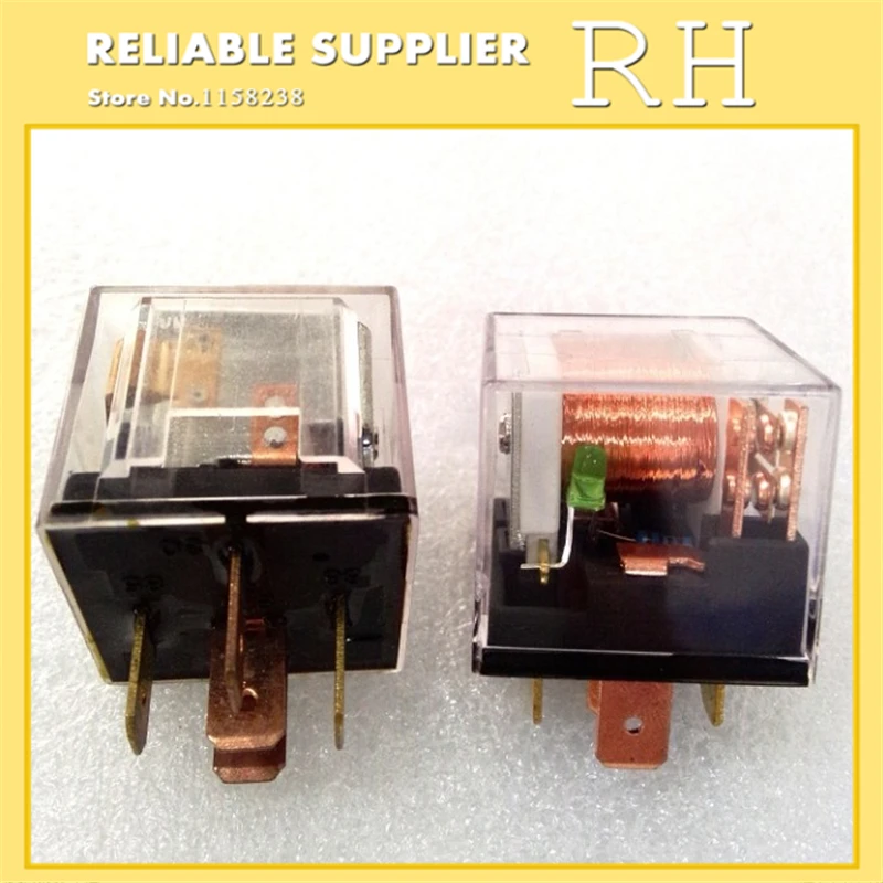 1Pcs Automotive Relays Waterproof 80A High Current Power 12V/24V 4-5PIN Double Contact Car JD1914