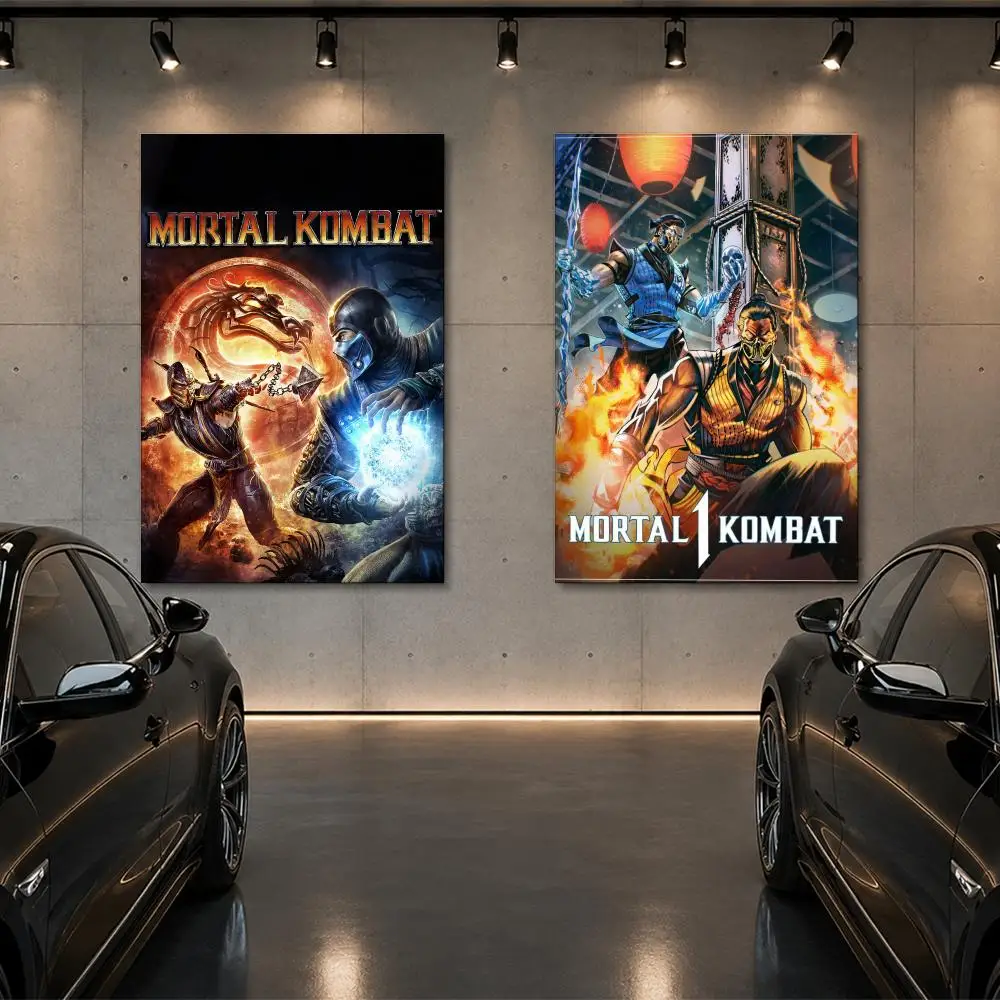 Game M-M-oortalS Kombat Poster Room Decor Home Wall Art Printing Waterproof Garage BedRoom Posters Gift